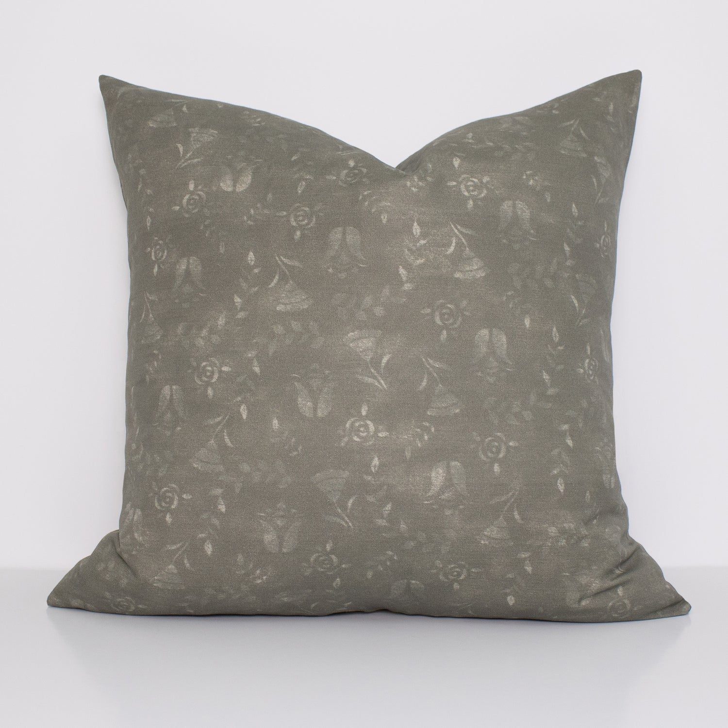 Fleur Pillow Cover in Driftwood