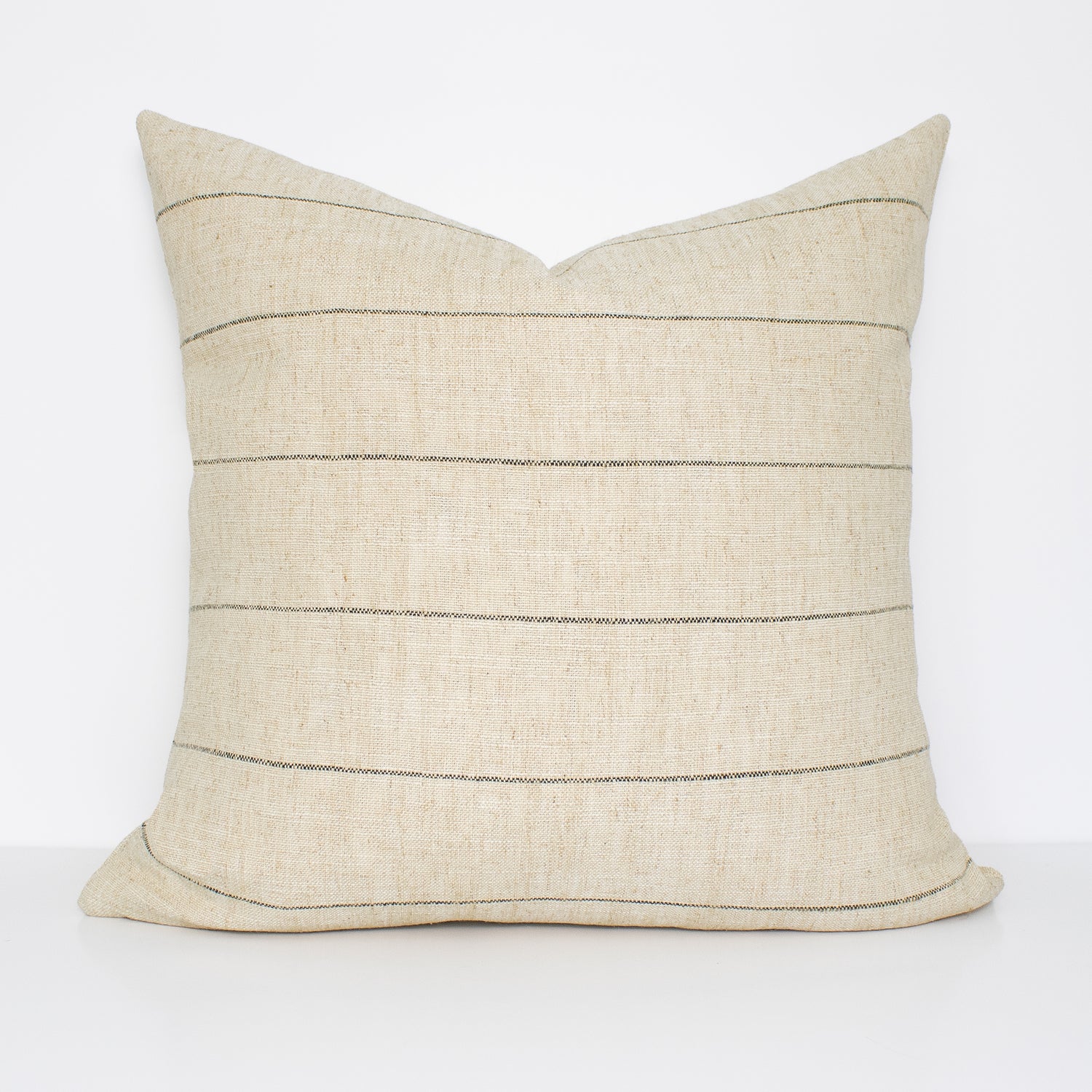 Broad Stripe Pillow Cover in Canvas
