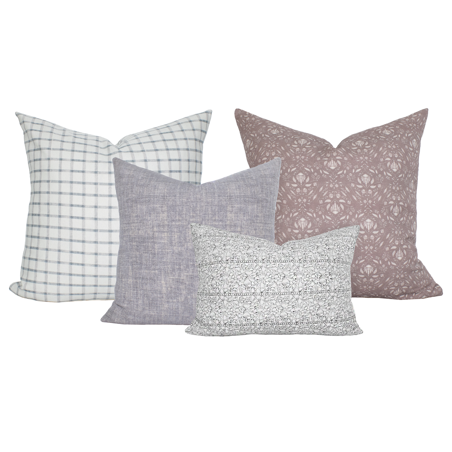 Calm Contrast - Four Pillow Combination