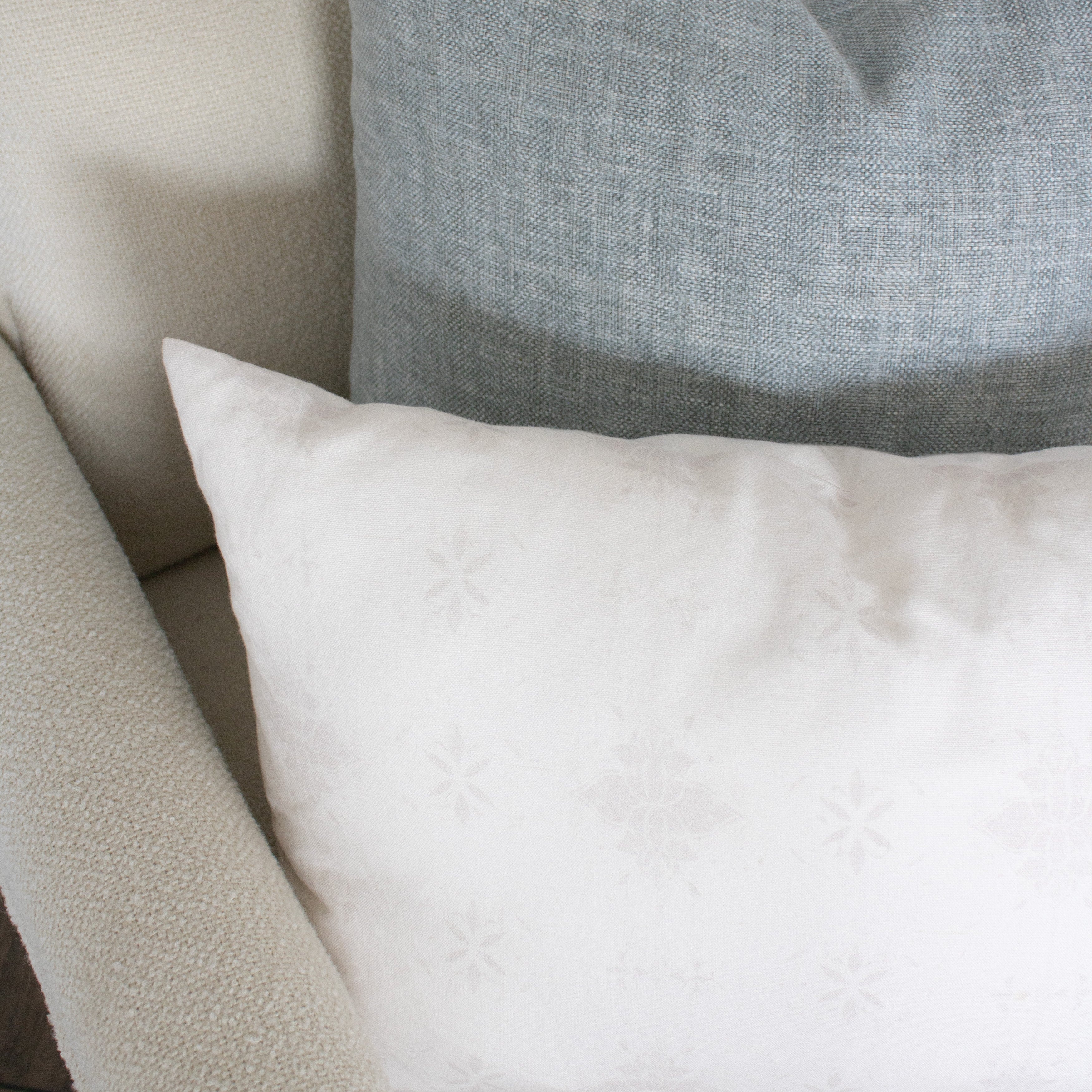 Lotus Pillow Cover in Dove