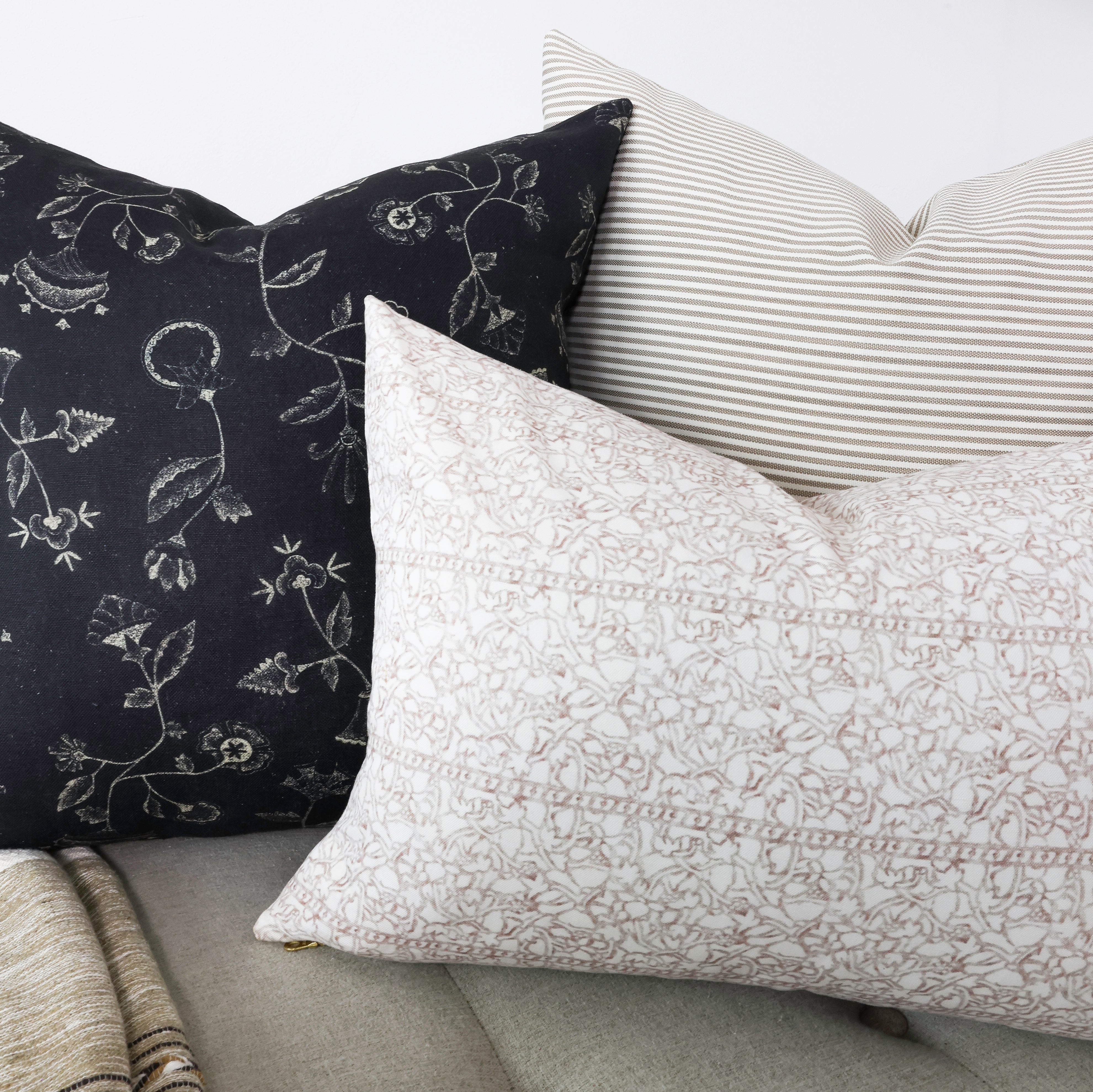 Dot Pillow Cover in Coal