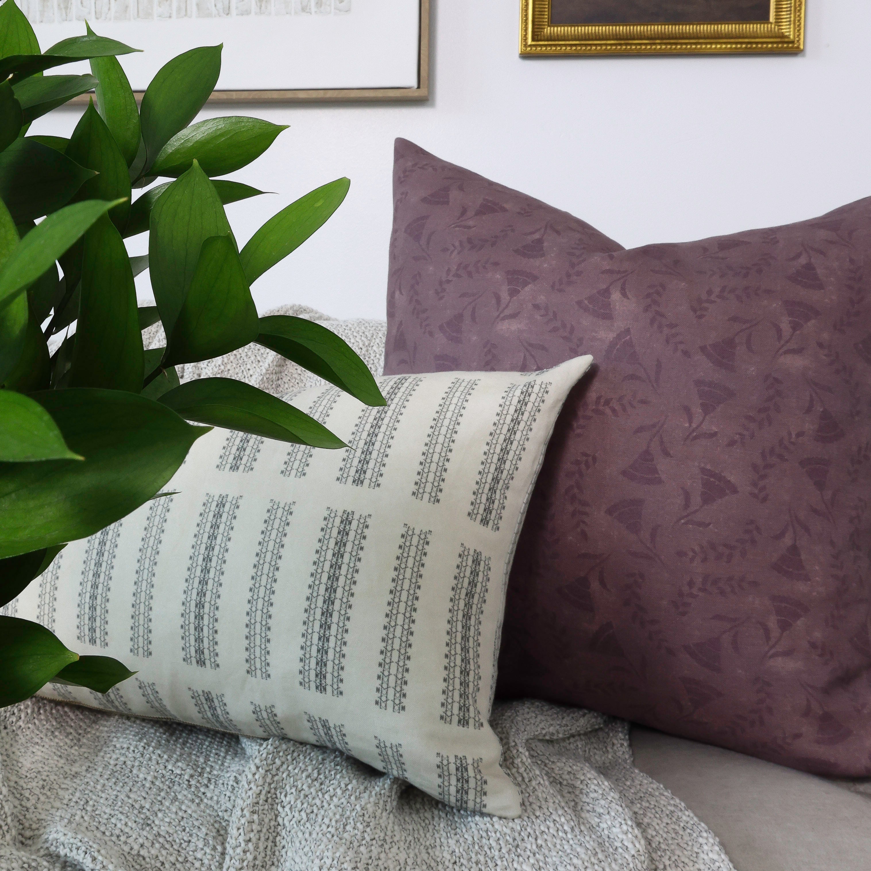 Fleur Pillow Cover in Rosewood
