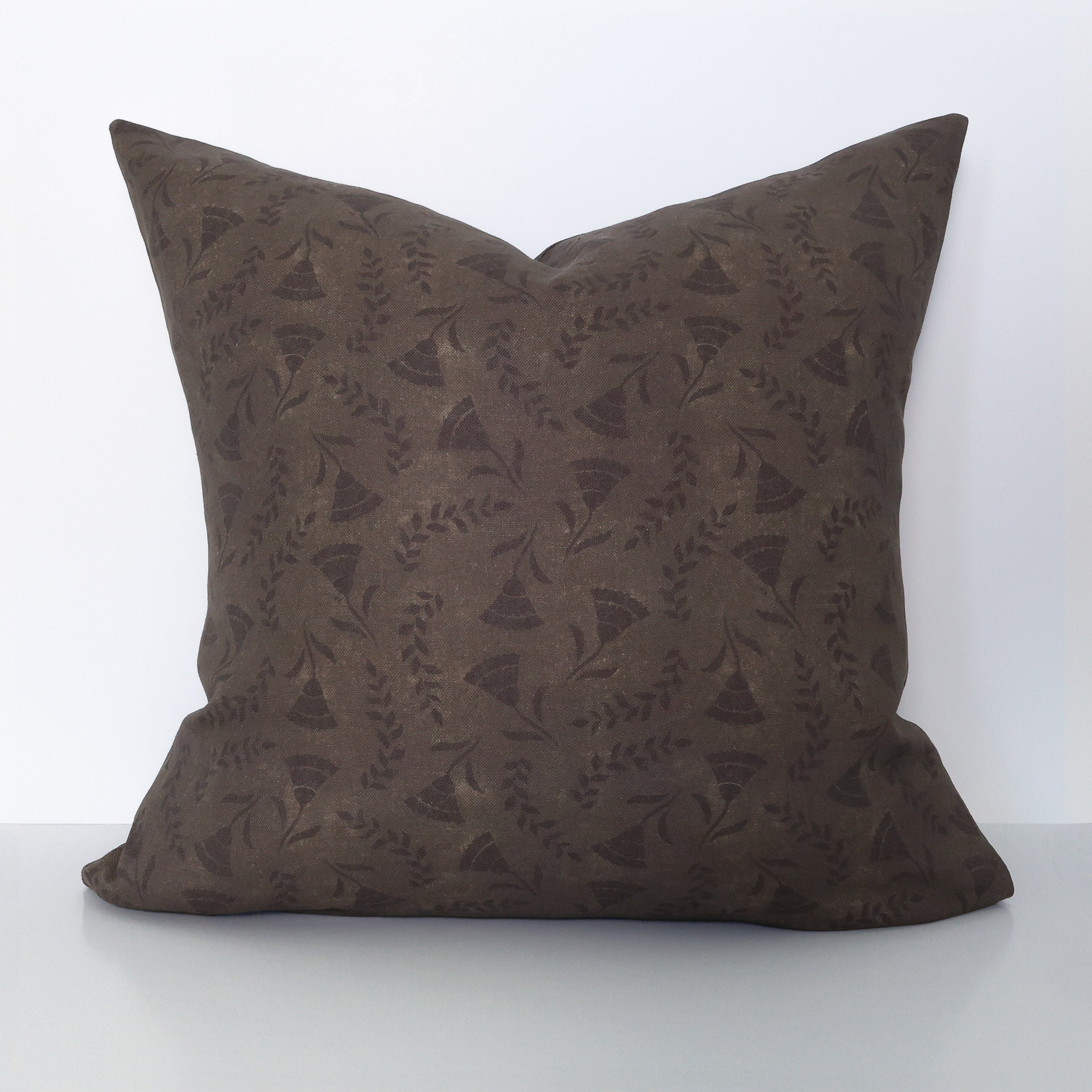 Fleur Pillow Cover in Driftwood