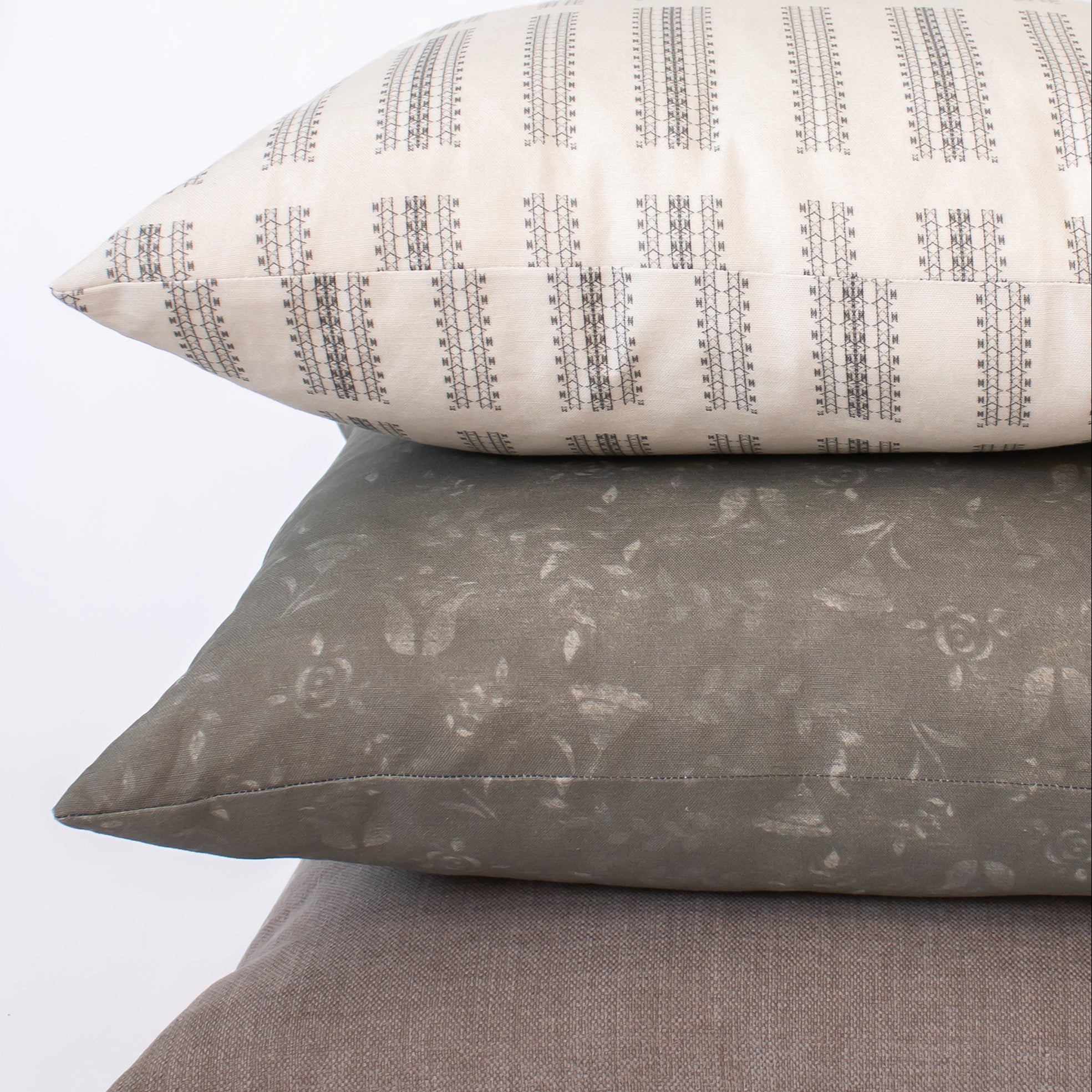 Blueprint Pillow Cover in Oatmeal
