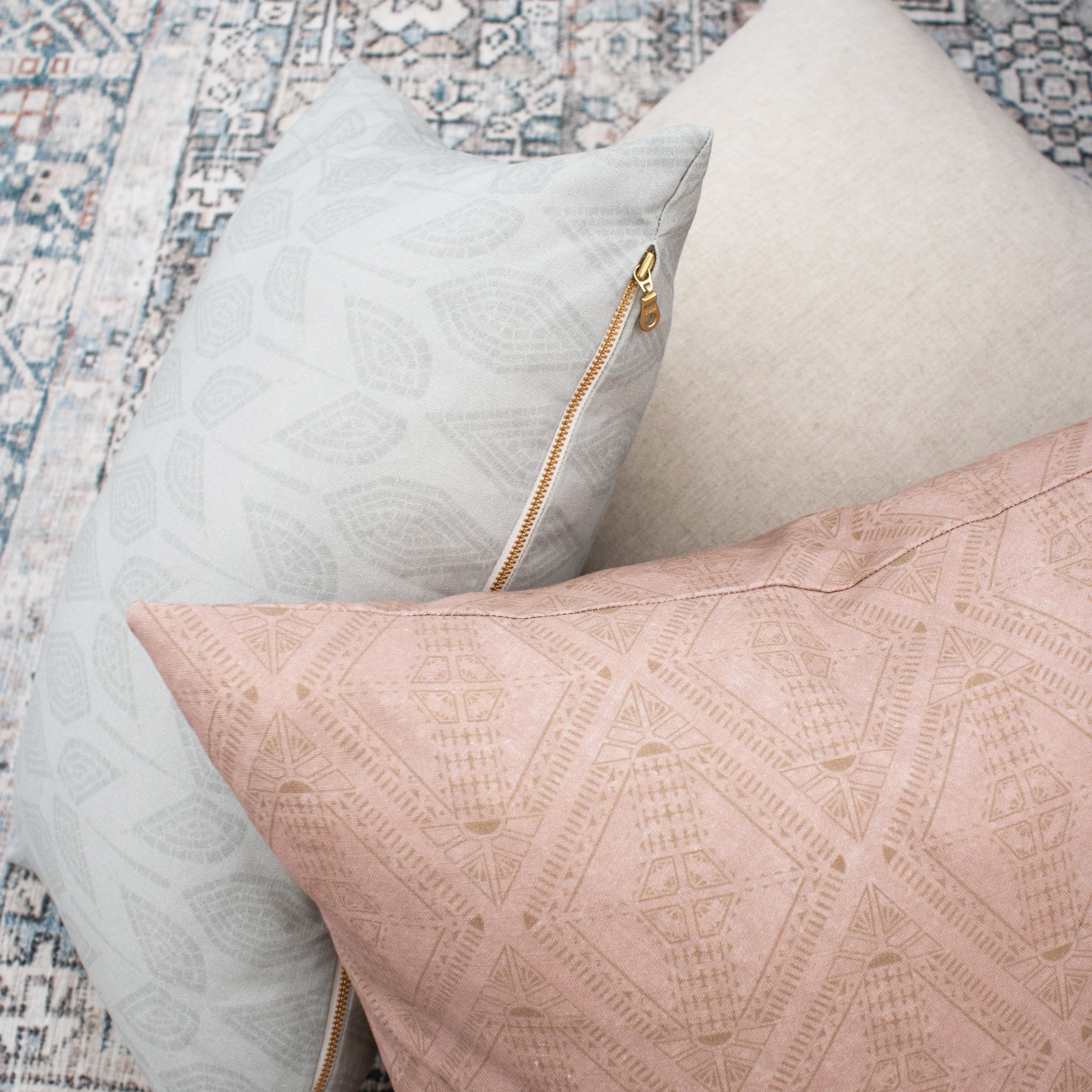 Etch Pillow Cover in Smoke