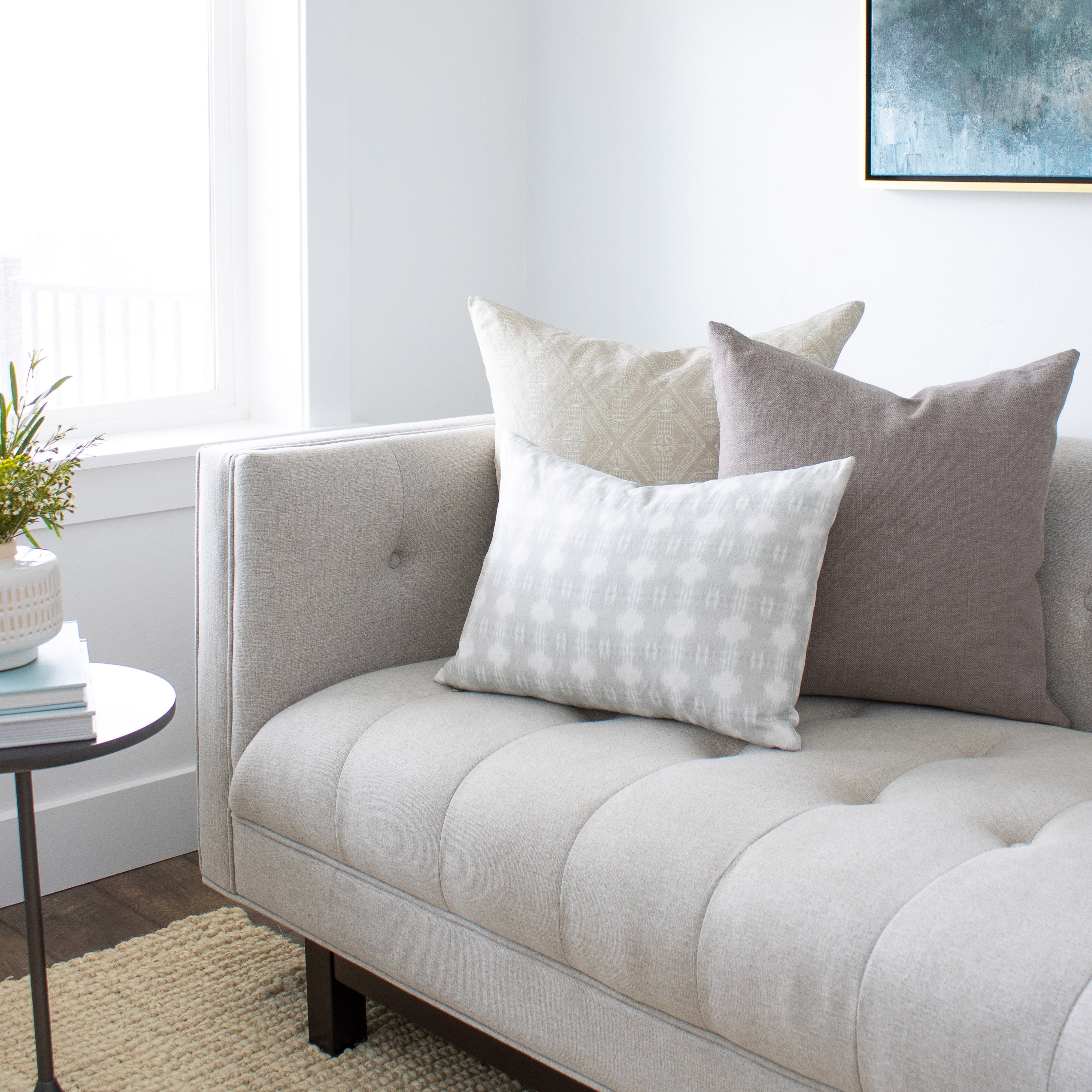 Toby Pillow Cover in Mist