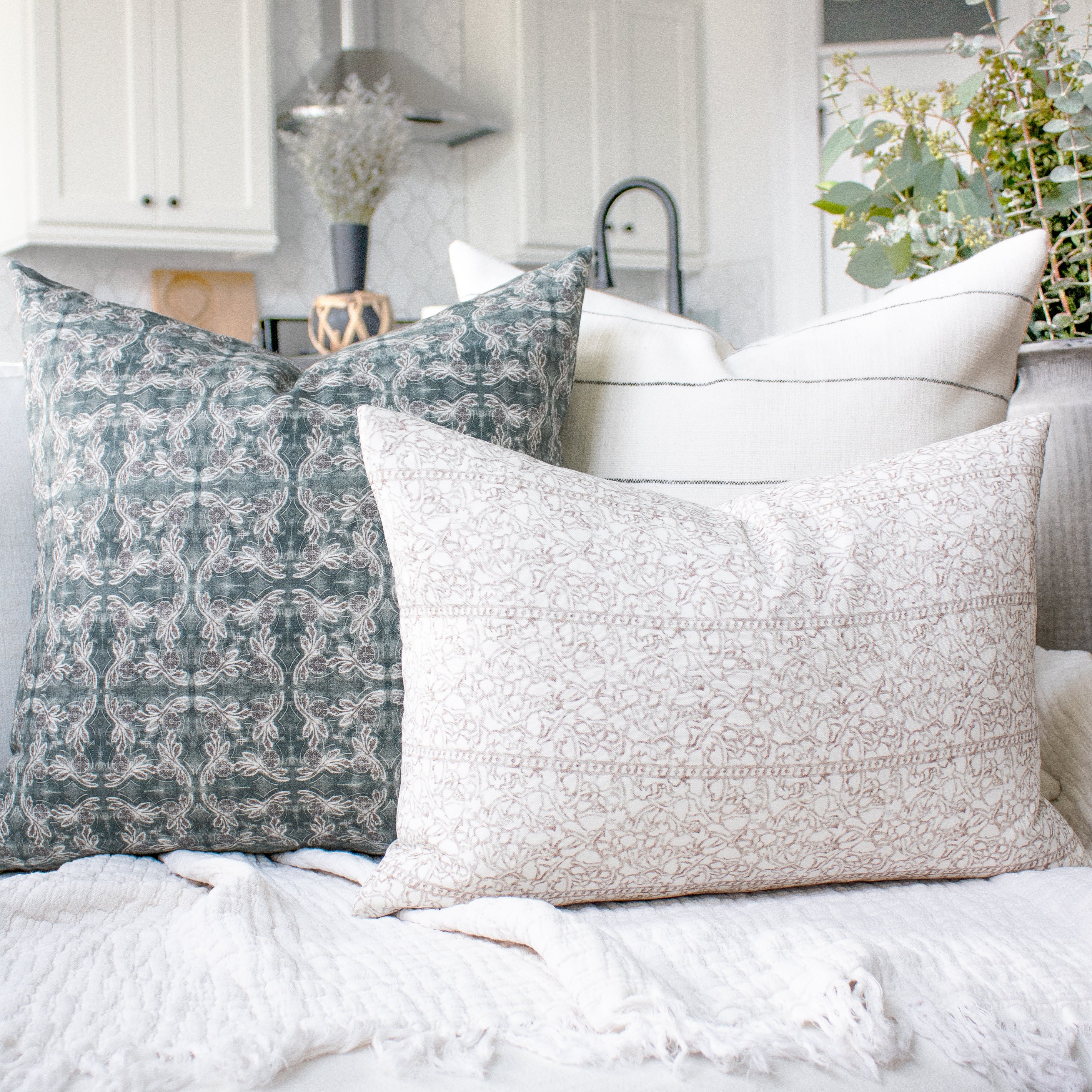 Faye Pillow Cover in Cinnamon