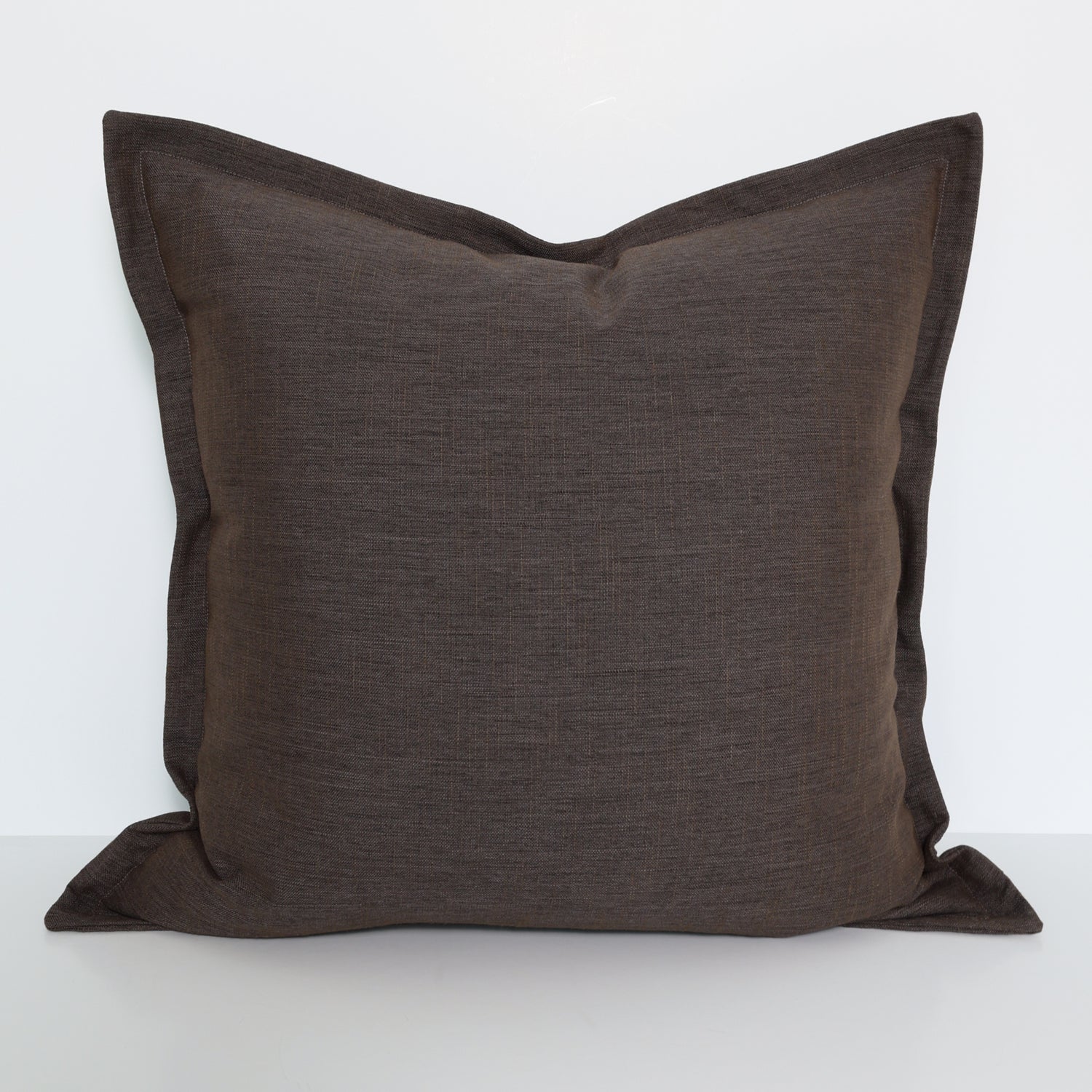 Flange Pillow Cover in Espresso