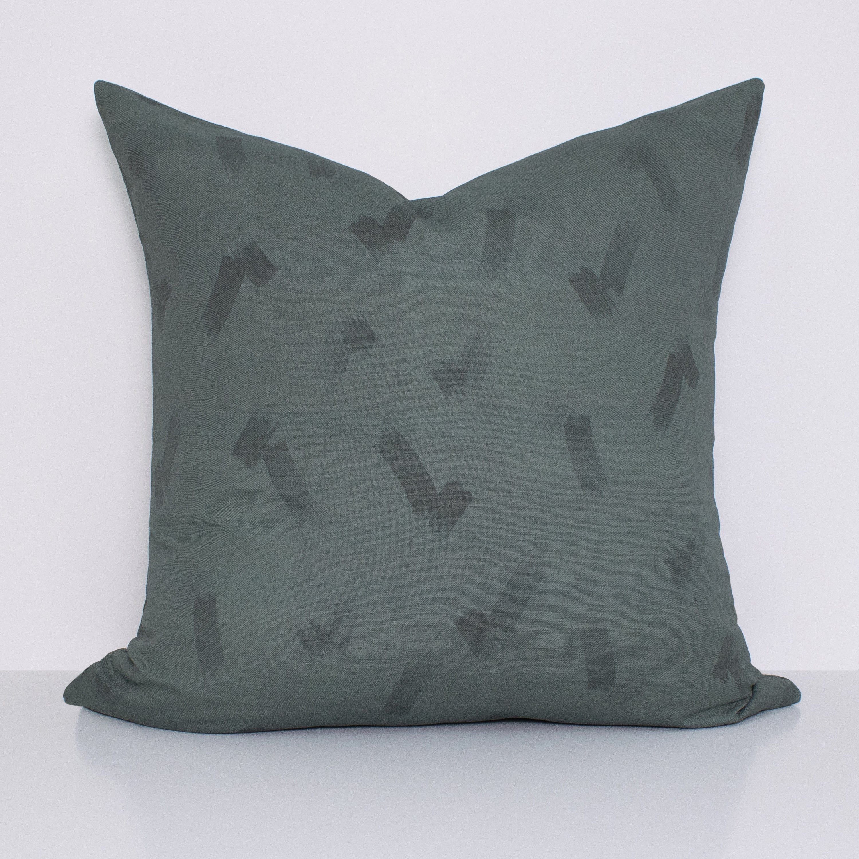 Brushstroke Pillow Cover in Peacock