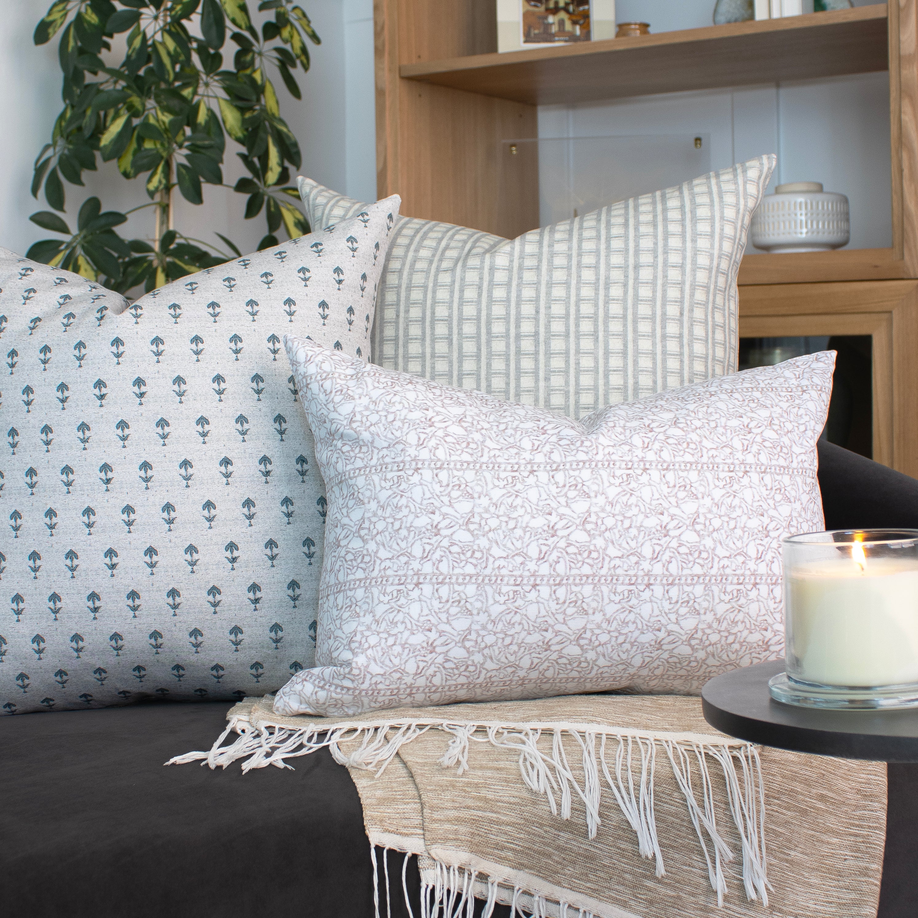 Faye Pillow Cover in Cinnamon