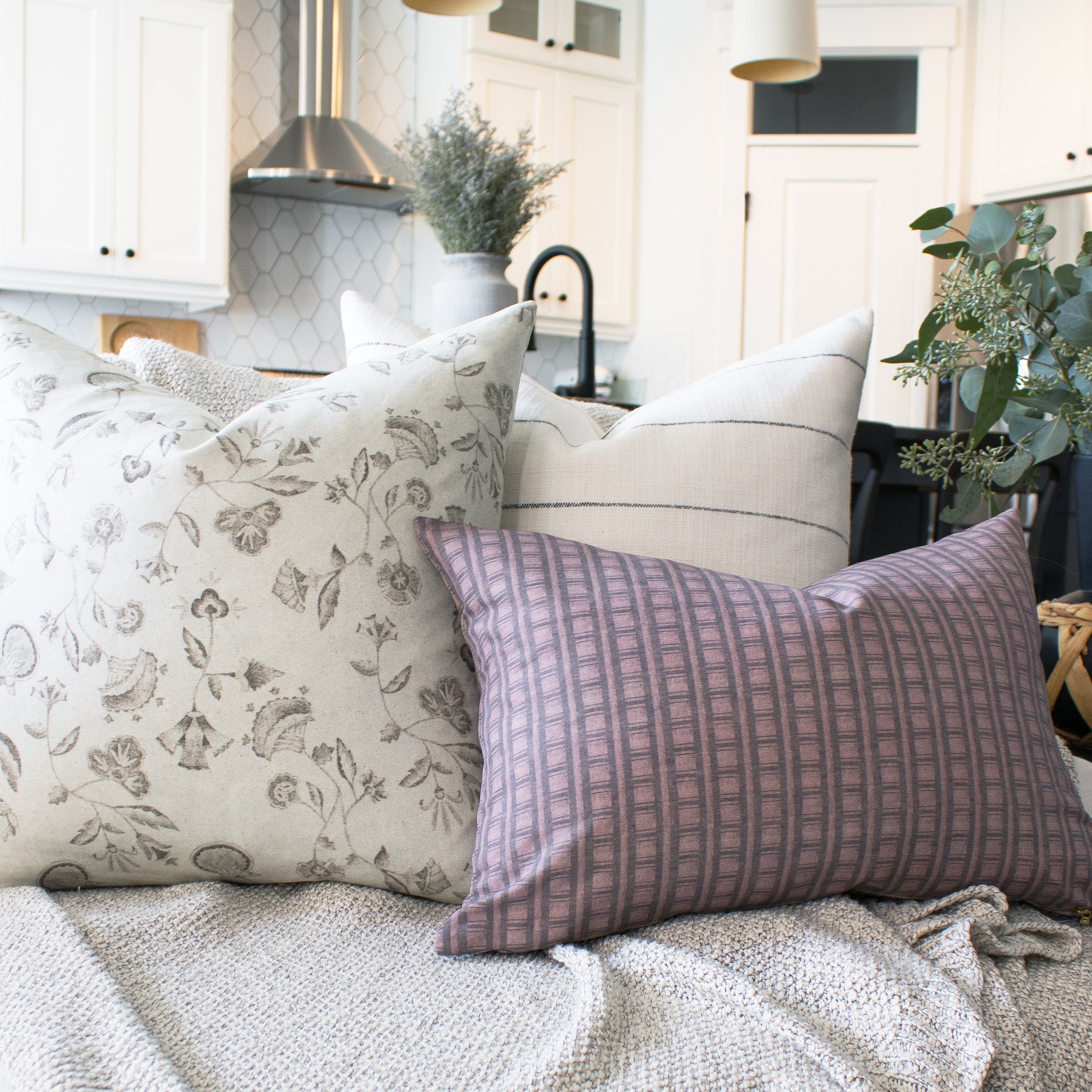 Dot Pillow Cover in Alabaster
