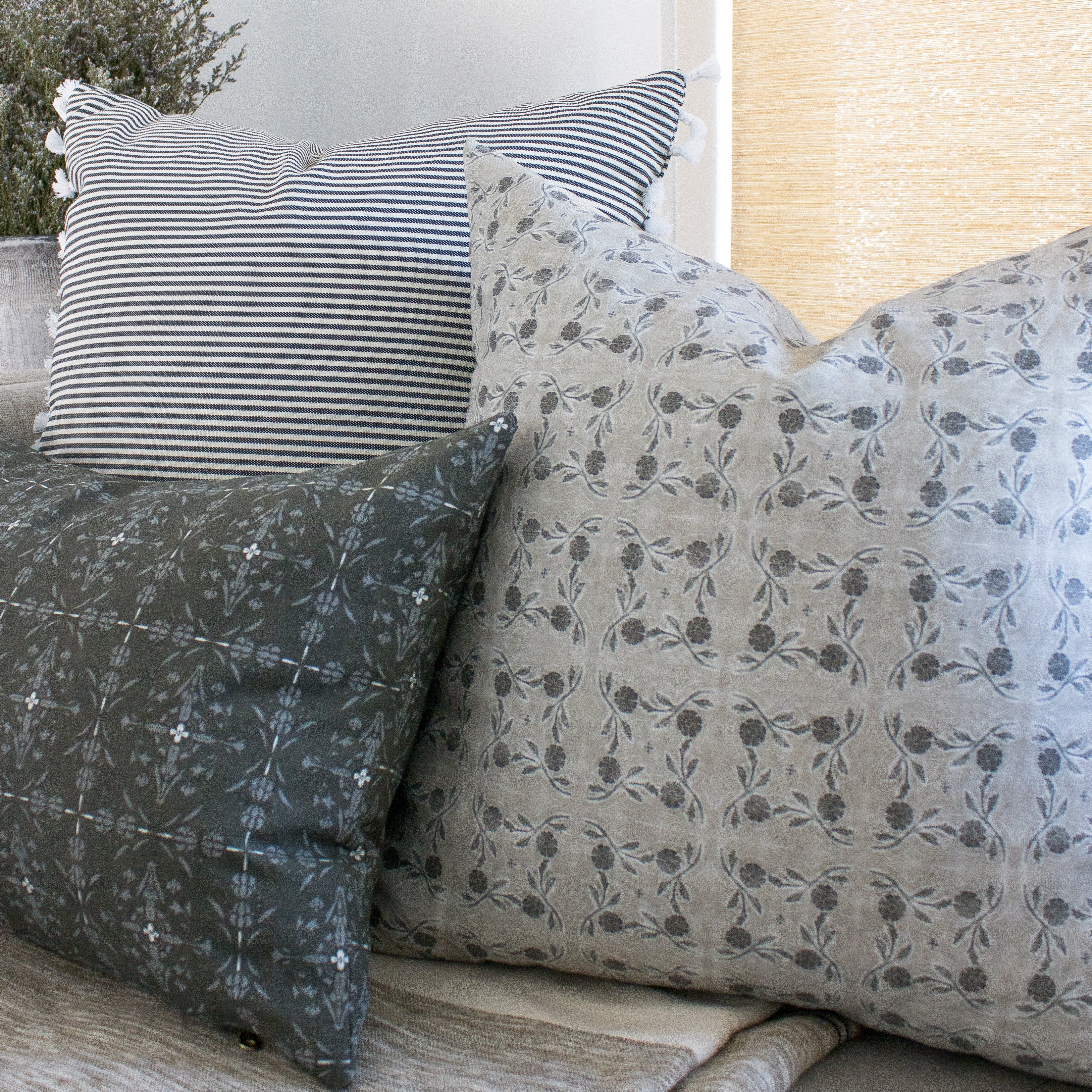 Bloom Pillow Cover in Mushroom