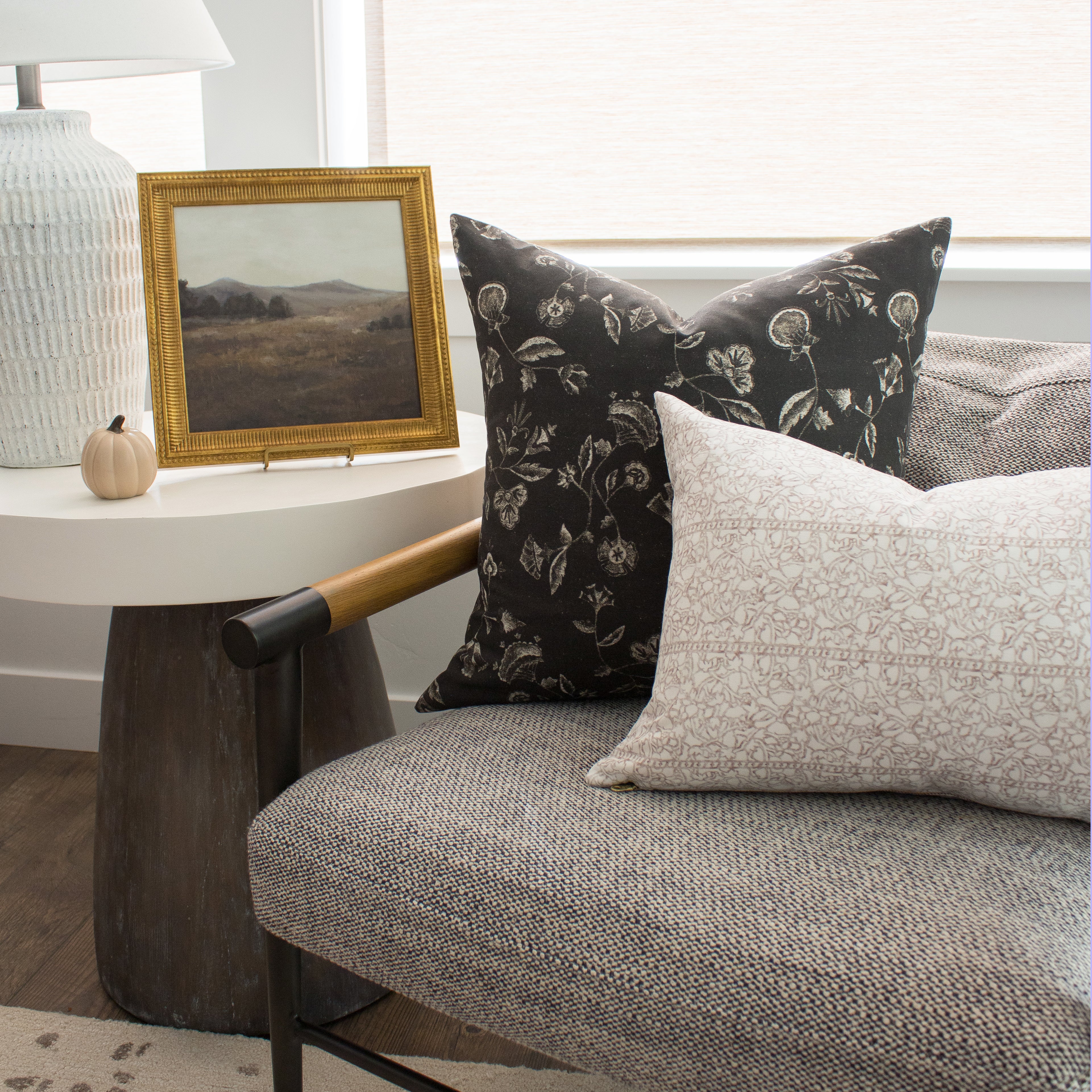 Dot Pillow Cover in Coal