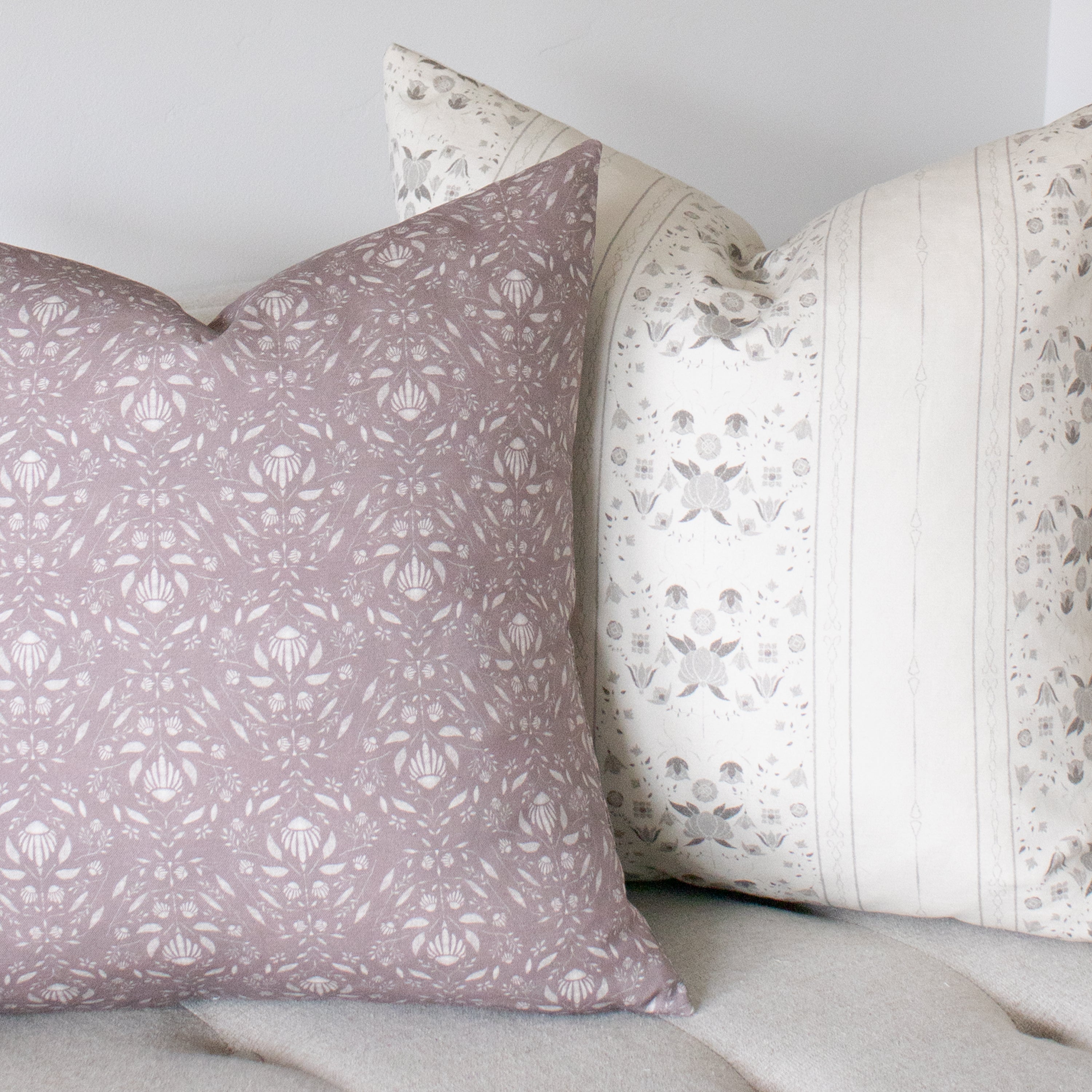 Mae Pillow Cover in Pearl
