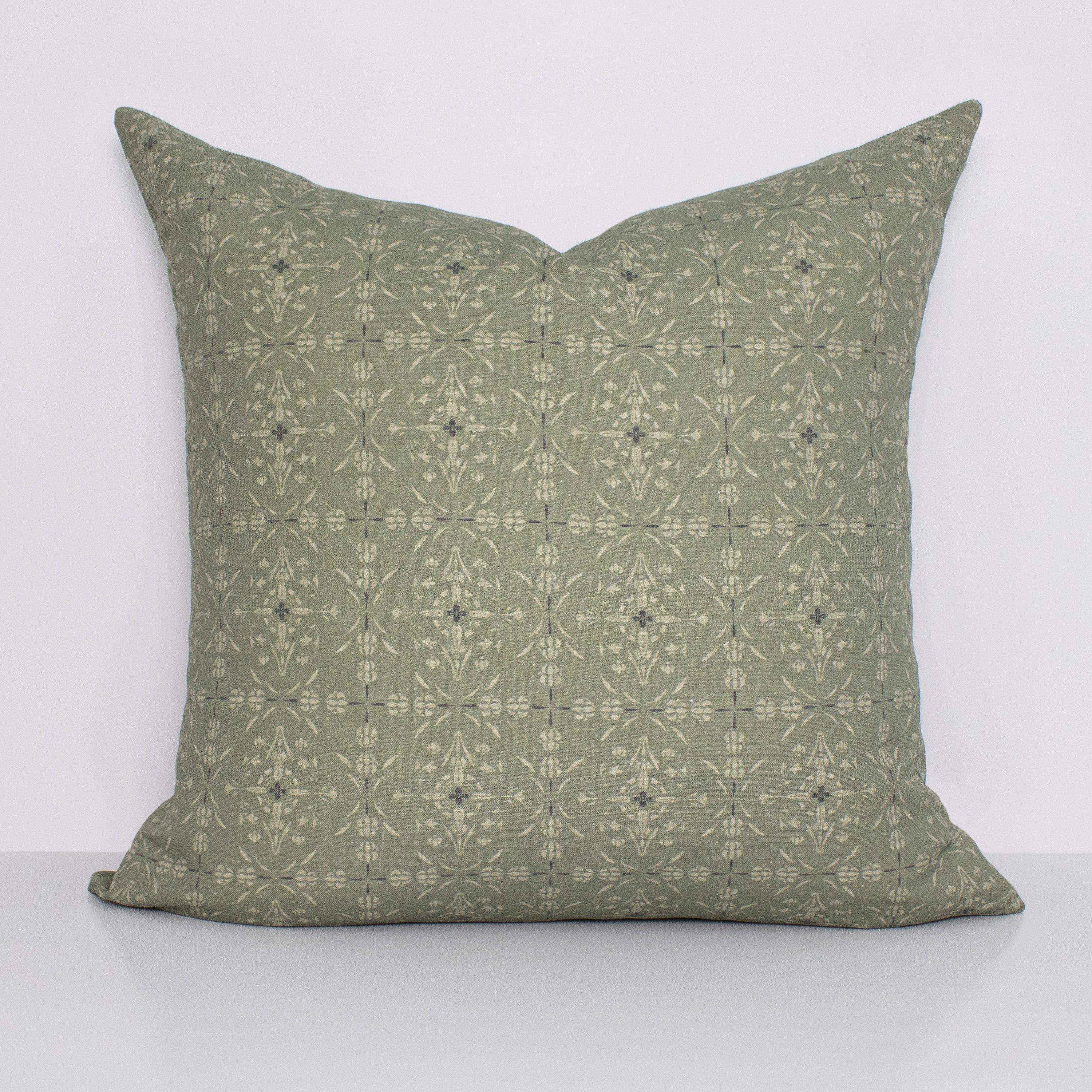 Nouveau Pillow Cover in Olive