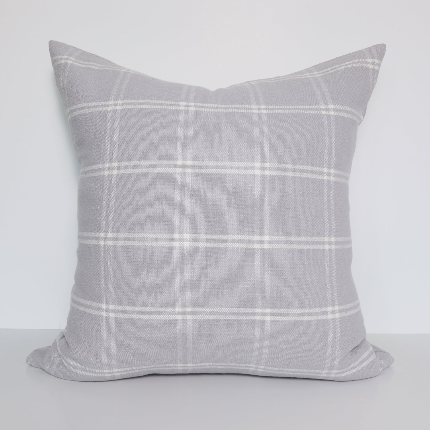 Plaid Pillow Cover in Mist