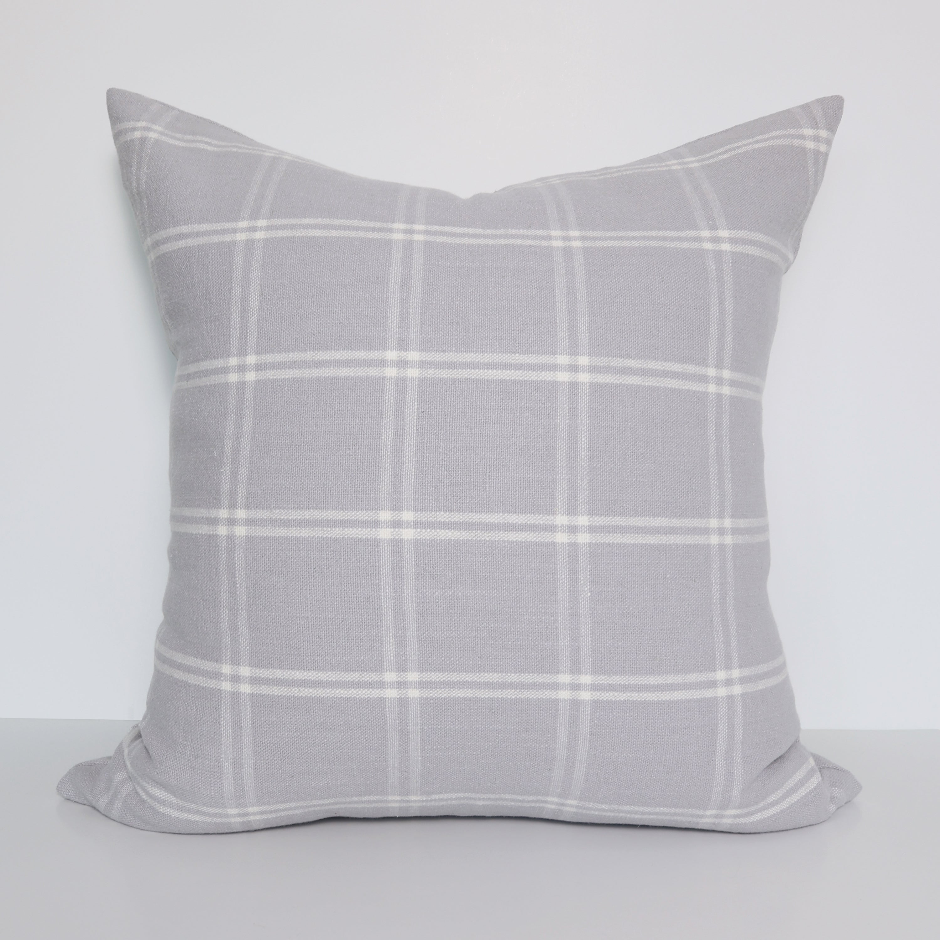 Plaid Pillow Cover in Mist
