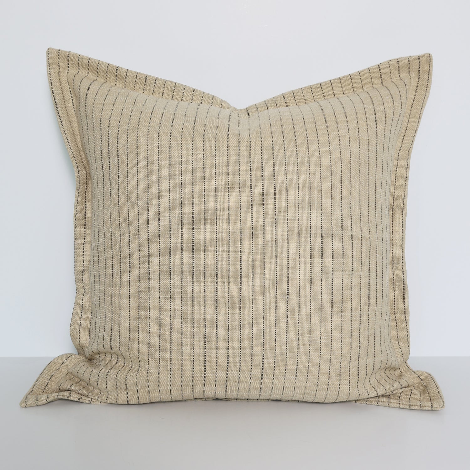 Flange Pillow Cover in Flax