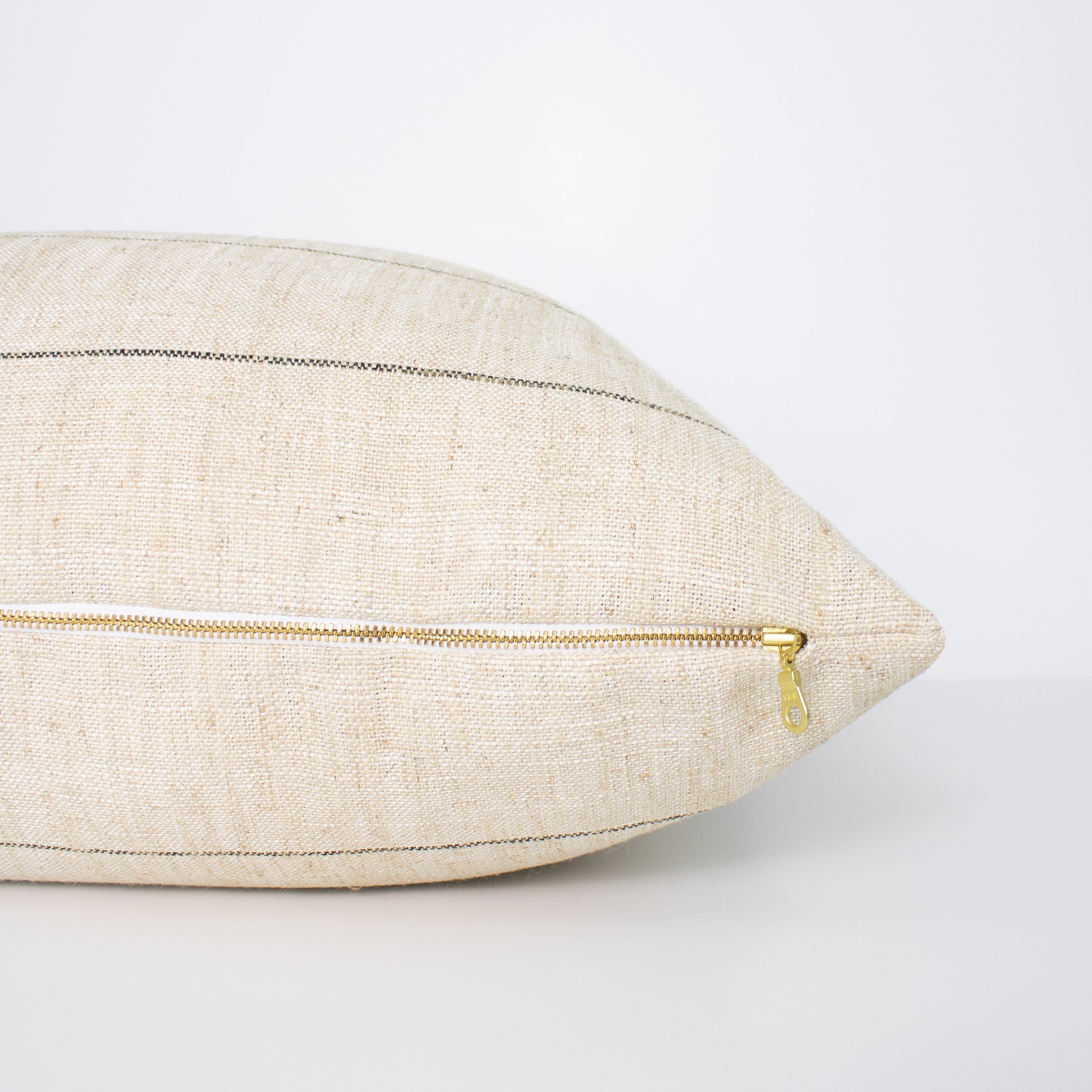 Broad Stripe Pillow Cover in Canvas